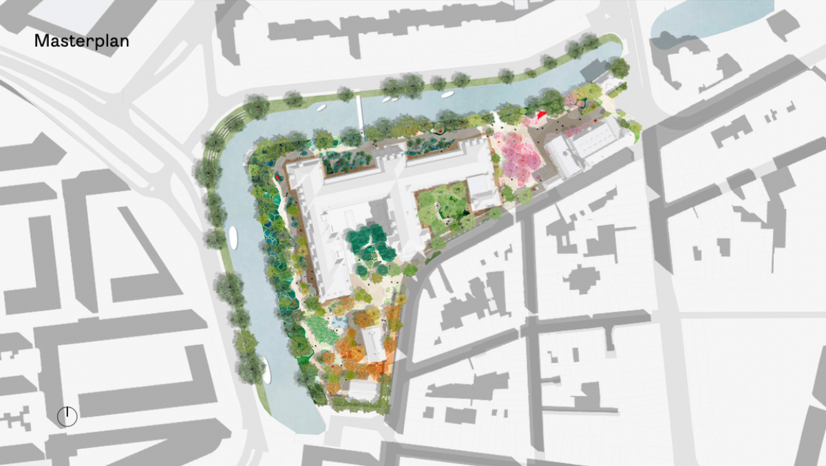 Plan voor de tuin van Museum Volkenkunde, Leiden