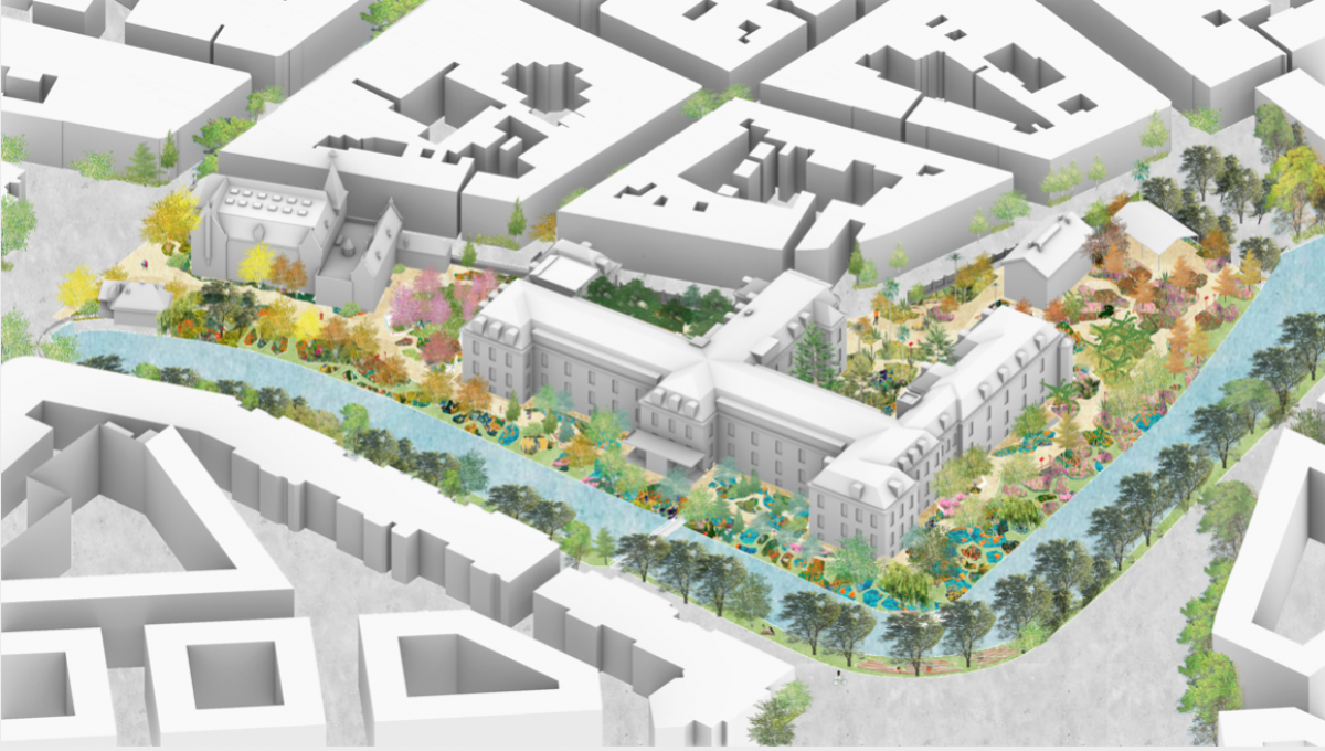 Plan voor de tuin van Museum Volkenkunde, Leiden